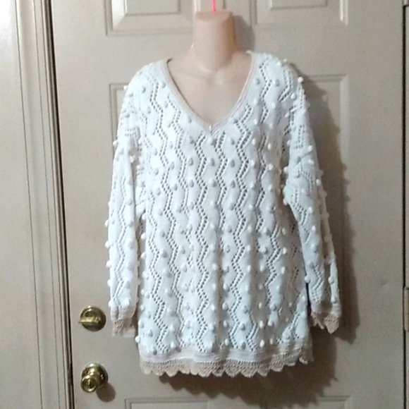 Vtg express tricot sweater - Picture 1 of 10